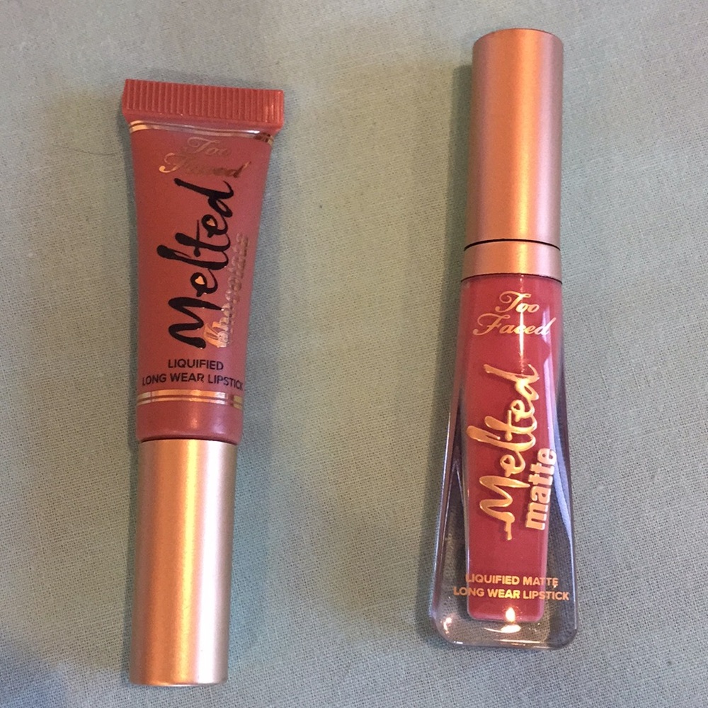 TOO FACED MELTED in Sell Out and Chocolate Honey